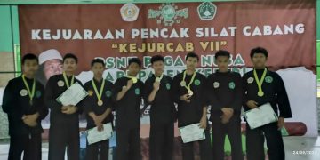Pesilat Mambaul Hisan Badalpandean Borong Medali Kejurkab VII PSNU Pagar Nusa Kabupaten Kediri 2023