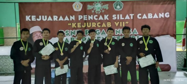 Pesilat Mambaul Hisan Badalpandean Borong Medali Kejurkab VII PSNU Pagar Nusa Kabupaten Kediri 2023