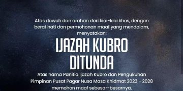 Ijazah Kubro Pagar Nusa 2023 Ditunda!