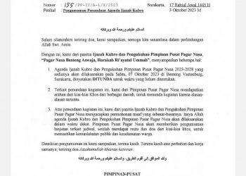 PENGUMUMAN RESMI PP PAGAR NUSA TENTANG PENUNDAAN IJAZAH KUBRO