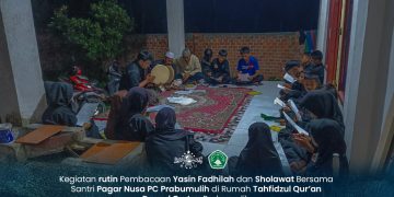 Perkuat Pondasi Spiritual, PC Pagar Nusa Prabumulih Rutinkan Pembacaan Yasin Fadilah dan Sholawat